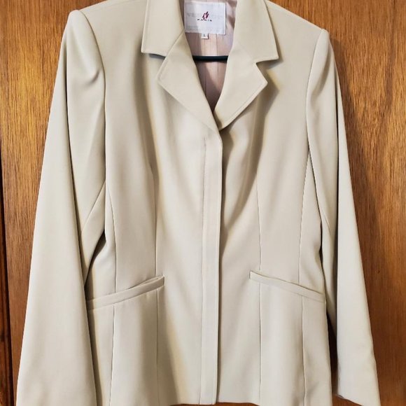 VINTAGE VERTIGO BEIGE BLAZER JACKET MADE IN FRANCE